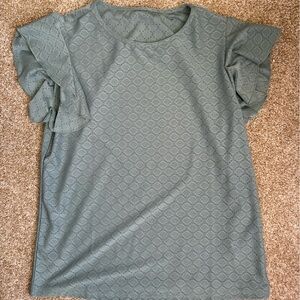 SHEIN Textured Short Sleeve Blouse